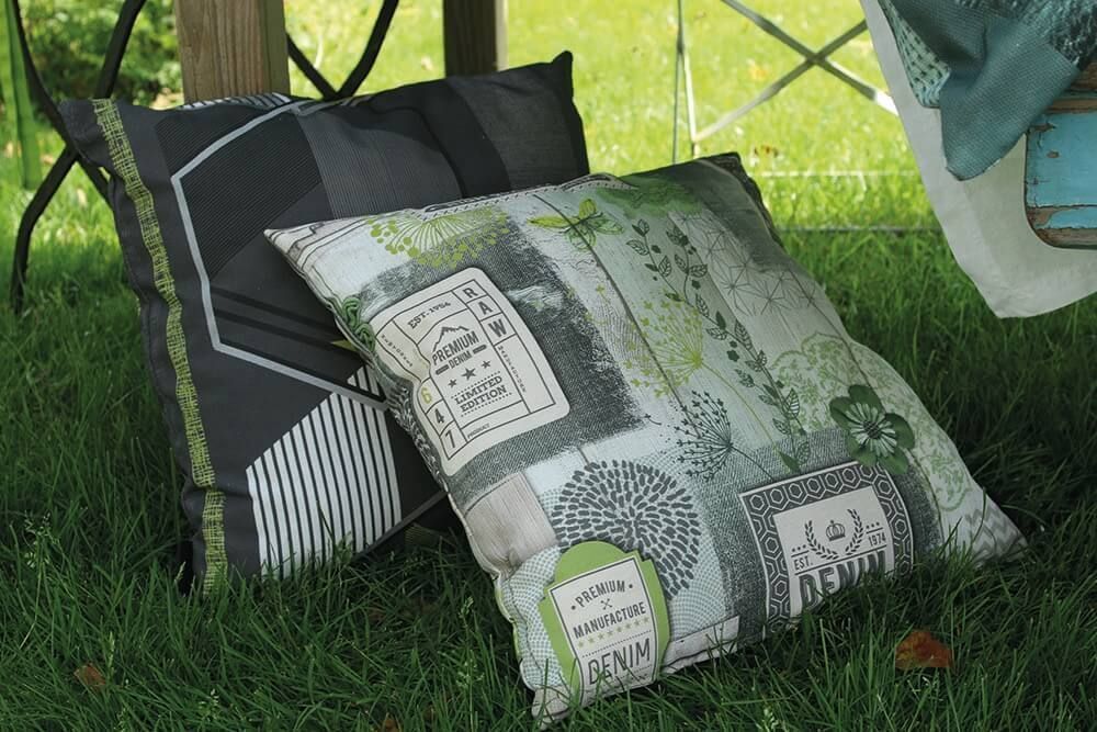 Enjoy the garden with these cheerful pillows